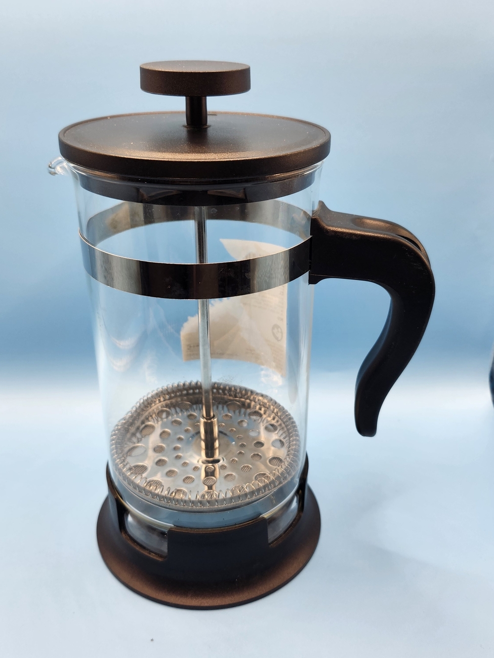 The IKEA UPPHETTA French Press Coffee Maker is a stylish and functional addition
